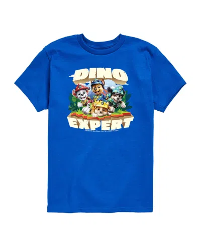 Paw Patrol Babies' The Movie Dino Expert Pups Toddler Boys' 2t-5t Short-sleeve Graphic T-shirt In Blue