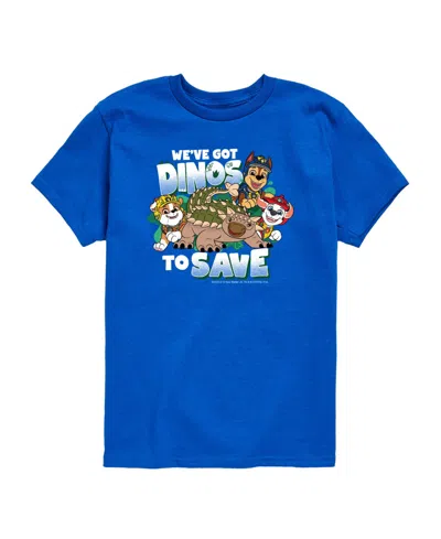 Paw Patrol Babies' The Movie We've Got Dinos To Save Toddler Boys' 2t-5t Short-sleeve Graphic T-shirt In Blue