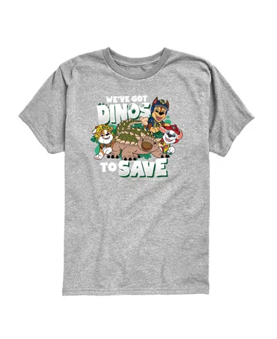 Paw Patrol Babies' The Movie We've Got Dinos To Save Toddler Boys' 2t-5t Short-sleeve Graphic T-shirt In Gray
