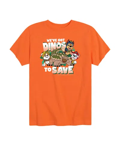 Paw Patrol Babies' The Movie We've Got Dinos To Save Toddler Boys' 2t-5t Short-sleeve Graphic T-shirt In Brown