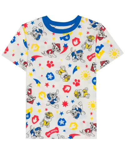 Paw Patrol Kids' Toddler And Little Boys Short Sleeve Graphic T-shirt In Natural