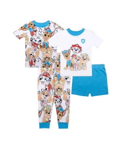 Paw Patrol Kids' Toddler Boys Top And Pajama, 4 Piece Set In Assorted
