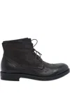 Pawelk's Lace-up Leather Boots In Black