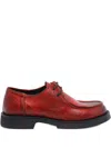 Pawelk's Lace-up Round-toe Loafers In Red