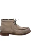 Pawelk's Laced Roun-toe Boots In Gray