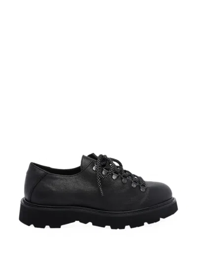 Pawelk's Lace-up Leather Derby Shoes In Black