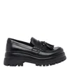 Pawelk's Tassel Platform Loafers In Black
