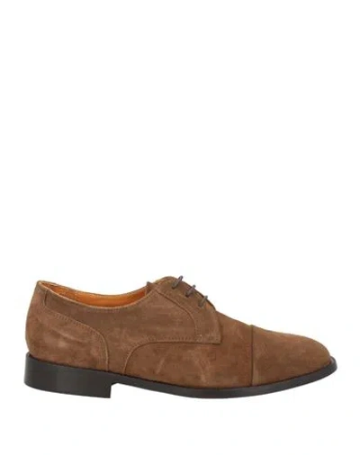 Pawelk's Man Lace-up Shoes Brown Size 9 Leather