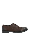 Pawelk's Man Lace-up Shoes Dark Brown Size 6 Soft Leather