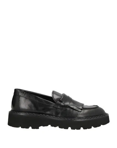 Pawelk's Man Loafers Black Size 8 Leather