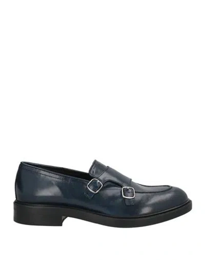 Pawelk's Man Loafers Midnight Blue Size 12 Leather