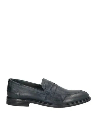 PAWELK'S PAWELK'S MAN LOAFERS MIDNIGHT BLUE SIZE 12 LEATHER