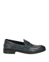 Pawelk's Leather Loafers In Navy Blue