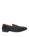 Pawelk's Man Loafers Navy Size 9 Leather In Blue