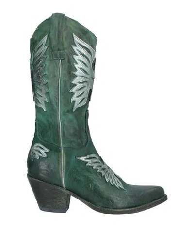Pawelk's Woman Boot Dark Green Size 7 Leather