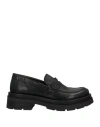 Pawelk's Woman Loafers Black Size 6 Soft Leather In Black