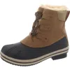 Pawz Ginnie Womens Faux Leather Lace-up Winter & Snow Boots In Brown