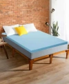 Payton 1 Gel Memory Foam Mattress Topper In Blue