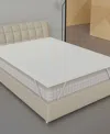Payton 1" Medium Firm Mattress Topper With Breathable Cover, Twin In White