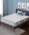 Payton 2" Convoluted Foam Mattress Topper, Twin In White