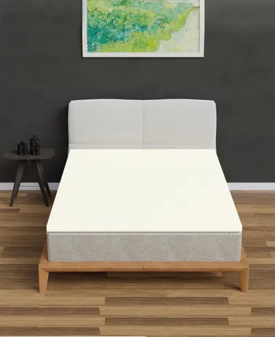 Payton 3" High Density Medium Firm Foam Mattress Topper, Twin In White