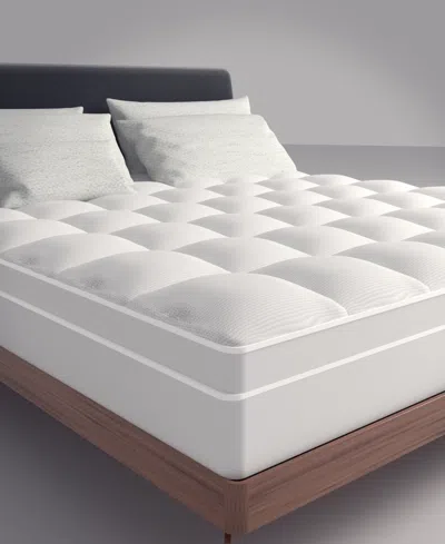 Payton Fluffy Soft Cotton Mattress Topper, Full In White
