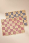 Payton James Checkered Placemat In Purple