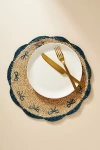 Payton James Handwoven Bow Placemat In Blue