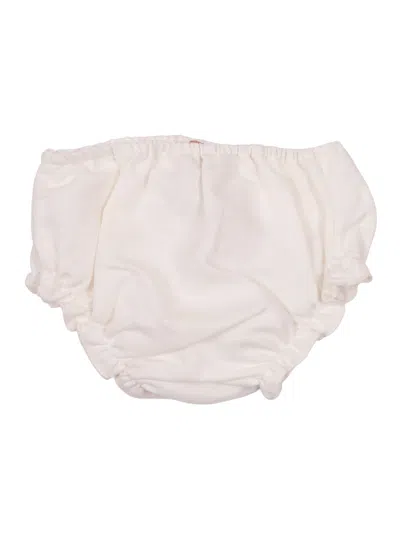 Paz Rodriguez Babies'  Woven Newborn Bloomers "alaia" In White