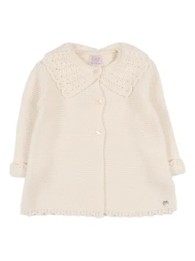 Paz Rodriguez Babies' Alegria Long-sleeve Cardigan In Brown