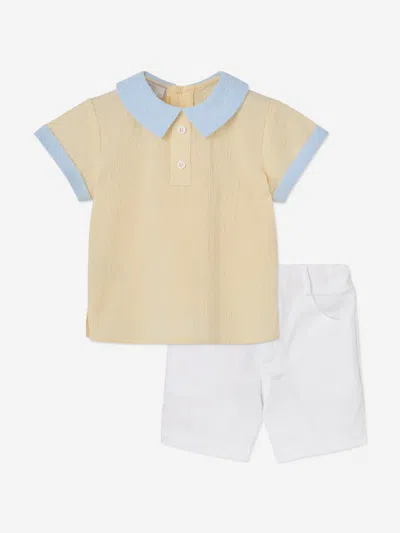 Paz Rodriguez Baby Boys Cotton Short Set In Multi