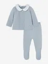 Paz Rodriguez Baby Boys Knitted 2 Piece Babygrow Set In Blue