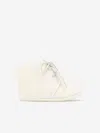 Paz Rodriguez Baby Cotton Booties In White