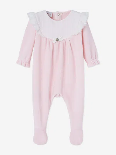 Paz Rodriguez Kids'  Baby Girls Cotton Babygrow In Pink