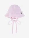 Paz Rodriguez Baby Girls Cotton Knit Bonnet In Pink