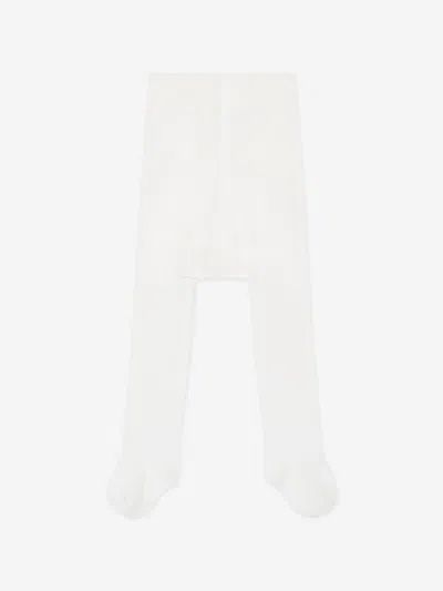Paz Rodriguez Baby Girls Cotton Tights In White