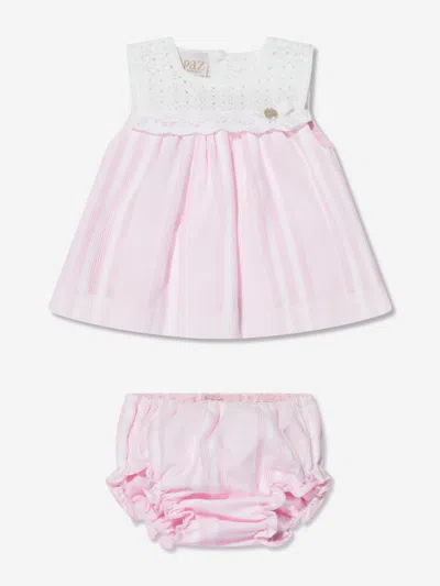 Paz Rodriguez Baby Girls Dress And Knickers Set In Pink