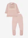 Paz Rodriguez Baby Girls Knitted 2 Piece Babygrow Set In Pink