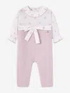 Paz Rodriguez Baby Girls Knitted Romper In Pink