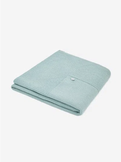 Paz Rodriguez Baby Girls Wool Knit Blanket In Green