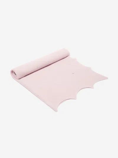 Paz Rodriguez Kids'  Baby Girls Wool Knitted Shawl In Pink