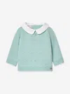 Paz Rodriguez Baby Knitted Sweater In Green