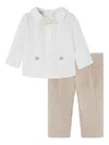 Paz Rodriguez Baby Boys Trouser Set In Multi
