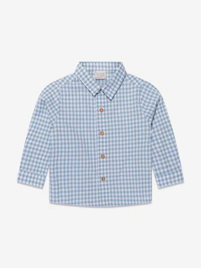 Paz Rodriguez Babies' Boys Check Shirt In Blue