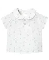 Paz Rodriguez Boys' Eido Blouse - Baby In White/water Green
