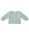 Paz Rodriguez Boys' Esencial Cotton Cardigan - Baby In Water Green
