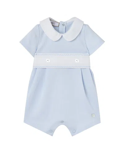 Paz Rodriguez Boys' Interlock V26 Romper - Baby In Blue