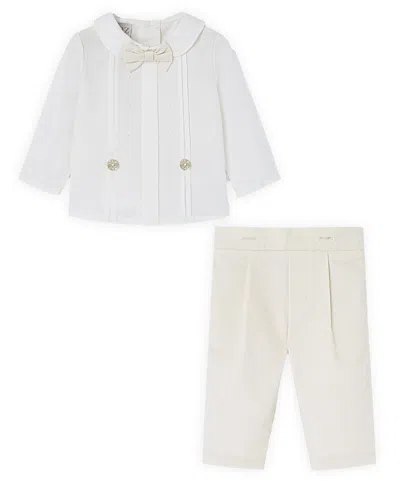 Paz Rodriguez Boys' Paz Oi 25-26 Set - Baby In White