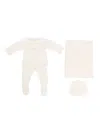 Paz Rodriguez Button-detail Knitted Baby Set In White