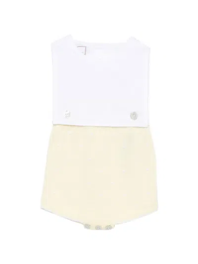 Paz Rodriguez Babies' Button-fastening Body In White